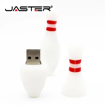 JASTER USB 2.0 64GB animacinių filmų silikono granata boulingo 8GB 16GB 32GB bomba ginklą, vairuotojo USB flash drive