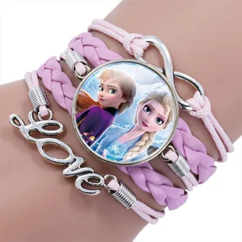 Disney princesė apyrankės Vaikams bangles animacinių filmų Užšaldyti Elsa apyrankę Aksesuaras Pakabukas Mergina apyrankę Aksesuaras gimtadienio dovana