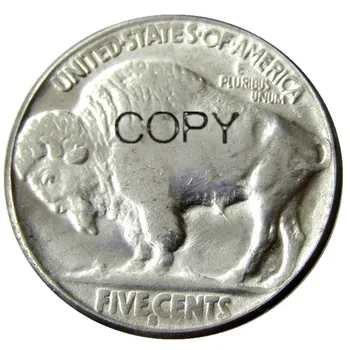 JAV, 1936, P,D,S Buffalo Nikelio Penkių Centų Monetų Kopijos