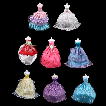 1PCS Mados Rankų darbo Suknelė Princesė Vestuvių Suknelės Lėlės Šalies Lėlės Drabužius Suknelė Dovana Žaislai