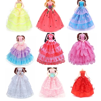 1PCS Mados Rankų darbo Suknelė Princesė Vestuvių Suknelės Lėlės Šalies Lėlės Drabužius Suknelė Dovana Žaislai