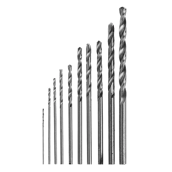 10vnt HSS Balti Plieno Twist Drill Bit Nustatyti 0.5-3mm, Elektriniai, Šlifavimo, Gręžimo G88A