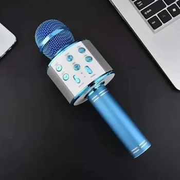 WS858 Karaoke Bluetooth Mikrofonas Aukštos Kokybės Garso Žavinga