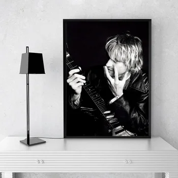 Kurt Cobain Muzikos Meno Šilko Plakatas Namų Sienų Dekoras (Be Rėmelio)