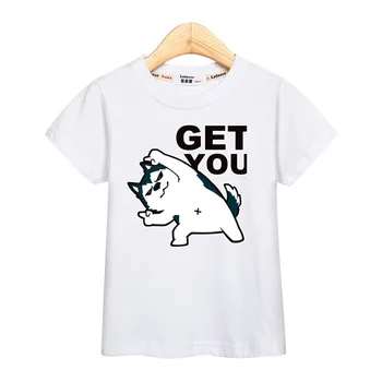 2019 mada vaikams tees marvin mielas šuo berniukų marškiniai šuniuką, print t-marškinėliai trumpomis rankovėmis medvilnės drabužius merginos viršūnes vaikas Haskis marškinėlius