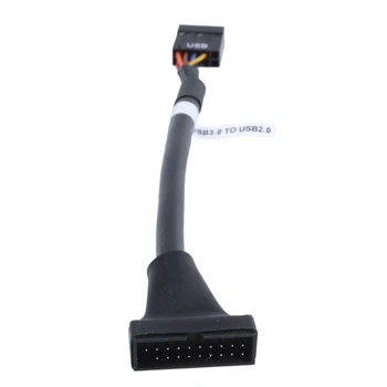15cm USB 3.0-20 Pin Header Male į USB 2.0 9 Pin Female Adapter Cable
