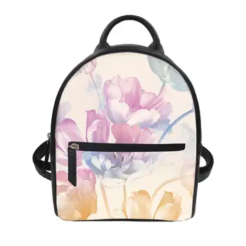 Individualų akvarelė gėlių spausdinti jaunimo mokyklos maišą kelionių kuprinė vyrų ir moterų kuprinė nešiojamojo kompiuterio krepšys vaikų mokyklos krepšys
