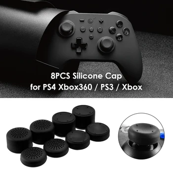 Mažos Silikono Nykščio Kepurės Stick Danga Valdytojas Žaidimas Pramogų Reikmenys PlayStation 4/Xbox 360/PS3/Xbox