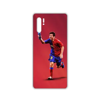 Messi Argentinos Futbolo shell Skaidrus Telefoną Atveju HUAWEI nove 5t p 8 9 10 p20 30 p40 P pro Smart 2017 2019 Z lite