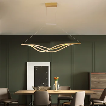 Aukso arba Matinė Juoda Modernios LED Sieniniai šviestuvai Šviestuvai Šviestuvas Virtuvės Gyvenimo Valgomasis Laido Kabo Namuose priedai veltiniams, vilna lempa