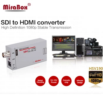 MiraBox Nešiojamų sdi į HDMI Konverteris Full HD BNC Mini SD-SDI/HD-SDI/3G-SDI į HDMI Adapteris Vairuotojo HDMI Monitorių